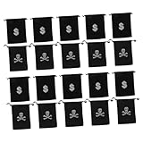 DOITOOL 20Stücke Kordelzugbeutel mit Goldenen Münzen für Halloween Dekoration Robuste Geschenktüten für Partys für Festlichkeiten