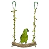 Wellensittich Spielzeug, Wellensittich Schaukel Naturholz, Vogelspielzeug, Sitzstangen für Vogelkäfige, Vogelkäfig Zubehör für Papageien, Kanarienvogel