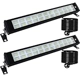 Indmird LED Strahler Außen 50W, 2 Stücke 50000LM LED Wallwasher Licht 3000K Warmweiß LED Scheinwerfer IP66 Wasserdicht Außenstrahler Baustrahler LED Flutlicht für Garten Innenhöfe Flur Türen Hotel