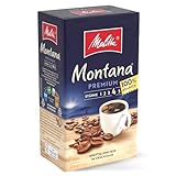 Melitta Montana Premium Filter-Kaffee 500g, gemahlen, Pulver für Filterkaffeemaschinen, 100% Arabica, starke Röstung, geröstet in Deutschland