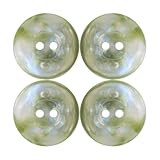 Vayliro Runde Bunt Knöpfe mit 2 Löchern Kunstharz-Knöpfe zum basteln Bastelknöpfe Harzknöpfe Kinderknöpfe Dekorative Knöpfe Nähknöpfe für Scrapbooking Kleider Nähen DIY Handwerk,50 Stück,Grün,11.5mm