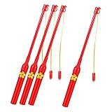 CIYODO 4 Stück LED Laternenstab für Handheld Lichtstab für Festlichkeiten Kunststofflaternengriff für Diy Bastelprojekte und Traditionelle Laternen