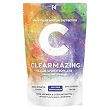 CLEARMAZING Neutrales Clear Whey Protein Isolate 500g Beutel | 87% Eiweissanteil | laktosefrei | ohne Aromen und Süßungsmittel |20 Portionen | NF24