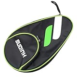 JJHXM Tischtennisschläger Hülle mit Ballfach,Tischtennis Schlägerkoffer für 2 Schläger und 3 Bälle,wasserdichte Tischtennisschlägertasche,Pocket Double Tischtennishülle