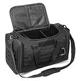 Sporttasche 45L mit Schuhfach - MOLLE Taktische Reisetasche für Damen und Herren, Trainingstasche Klassische Badetasche Gym Bag Wasserdicht, Duffle Bag, Sport, Fitness & Reisen, Sauna, Fußball