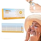 30 Stück Mini Sonnencreme In Reisegröße LSF 50+,Karton Mini-Sonnencreme,Feuchtigkeitsspendender Sonnenschutz,Wasserfestes und Schweißfest Sonnenschutz Speziell