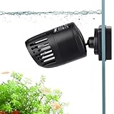 hygger 2000 LPH Wavemaker Strömungspumpe Aquarium, 3W Umwälzpumpe Wellenpumpe mit 360 Grad Geräuscharmer Antriebskopf für 56-150L Salzwasser- und Süßwasseraquarien