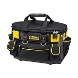 Stanley FatMax Werkzeugtasche / Werkzeugbeutel (50x33x31cm, mit runder Öffnung, formstabile Konstruktion, leicht zugängliche Fächer, ergonomischer Handgriff) FMST1-70749