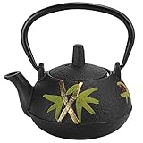 Sunicon Gusseisen -Teekessel, nachahmt japanische unbeschichtete Pflaumenblüten -Bambus -Geschenkdekoration 0,3 l