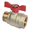 SOMATHERM FOR YOU - Kugelhahn - männlich/weiblich 15/21 - Schmetterling Joystick