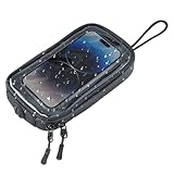 Handyhalterung Universal Tankrucksack Wasserdicht Handytasche mit Transparent Fenster und Magnet für Motorräder mit Metalltank