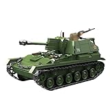 Militär Bausteine für Erwachsene aus dem Zweiten Weltkrieg, 769 Teile SU-76M Panzerjäger Klemmbausteine, Selbstfahrendes Panzerfahrzeug der Armee als Spielzeug Modell, Geschenk für Militärfans