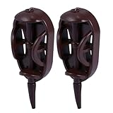 TOGEVAL 2 Stück Teiliges Fischköderkäfig Leichtes Robustes Angelzubehör mit Stabilem Maschennetz Tragbar und Platzsparend für Karpfenangeln und Outdoor fischfang Praktisches