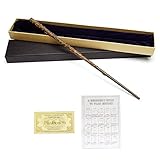 ZHIXUN Hermine Granger Deluxe Zauberstab,mit Exquisite Geschenkbox,Harz Zauberstab mit Stahlkern,für Zauberer,Hexe,Magier,Geschenke für Kinder(38,3cm,70g)