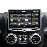 Stinger HEIGH10 Wrangler JK Stereo Ersatz 10 Zoll HD Touchscreen Radio mit Android Auto, Apple CarPlay, Freisprecheinrichtung, Dual USB inkl. All-in-One Dash Kit & Interface, 2007-2018 (STH10JK)