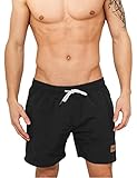 Urban Classics Herren Badehose Block Swim Shorts blk, L