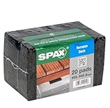Idel SPAX Terrassen-Pads aus Gummigranulat, 20 St., 100 x 100 x 8 mm - 4001001000089