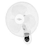 Orbegozo WF0242 - Wandventilator, Fernbedienung, 3 Stufen, mehrfach drehbares Kopfteil, Timer, 40 W, Kunststoff