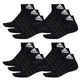 adidas Ankle/Quarter Socken Unisex Kurzsocke Knöchelsocke 12 Paar, Farbe:Black, Socken & Strümpfe:43-45