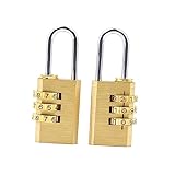 BESPORTBLE 2 Stück Digitales Vorhängeschloss Gepäck-Reißverschlussschloss Vorhängeschloss für den Gebrauch im Freien Koffer Rucksack Kombinationsschloss Rufnummernsperre