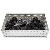 Saunasteinhalter - beheizter Steinkorb für den Außenbereich | Edelstahlgitter für Saunaofen, Kaminofen, Steinkorb für Saunaofen im Freien