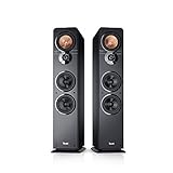 Teufel Ultima 40 Stereo Lautsprecher - HiFi Standlautsprecher Paar der Spitzenklasse, Phase-Plug Hochtöner, 3-Wege System, Doppelrohr-Bassreflex, Musik, Filmton, Games - schwarz