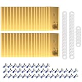 Bduttlefish Ersatzklingen, kompatibel mit Mammotion Luba, Titanbeschichtete Klingen, Ersatz, robuste Titan-Ersatzklingen für Roboter-Rasenmäher, 36 Stück