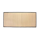 Bodhi Tatami Rollmatte im Japan-Stil | Nachhaltige Goza Matte aus haltbarem Igusa-Gras | Mit Baumwollkante umsäumt | Sitz & Liegeunterlage | Ideal als Futon, Shiatsu & Zabuton Unterlage | 90 x 200 cm