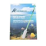 Aquarium Reiniger, Mulmsauger Aquarium mit 3 Aufsätzen - Aquarium Wasserwechsel [3M Schlauch], Handbetriebener Aquarium Reiniger, Siphon pumpe, Kiesfilter, Sand Filter für 10–100 Liter Fisch Tank