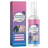 Textilien Antistatik Spray Elektrostatisches,Antistatisches Spray für Kleidung,für Möbel und Auto,Reduziert Statische Aufladung,Einfach und Bequem,Einfach zu Bedienen