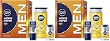 NIVEA MEN Active Match Geschenkset, Geschenk für Männer mit Produkten für müde Haut, Geschenkbox mit Duschgel, Gesichtspflege Creme und Deo für Herren (Packung mit 2)