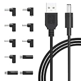 USB Zu DC5V Stromkabel Mit 10 Adaptern USB Kabel Für Computer