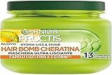 Garnier Fructis Hydra Liss & Shine Ultra Glättende Maske für krauses und widerspenstiges Haar, 320 ml