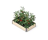 Kronus Palettenrahmen Hochbeet 80x60x19,5cm stapelbar Aufsatzrahmen Klapprahmen