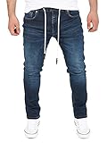 Yazubi Erik - Jogginghose Herren Jeans - Slim Fit Joggers Baumwolle - Stretch Jeanshose Für Männer, Dunkelblau (total Eclipse 194010), W34/L32