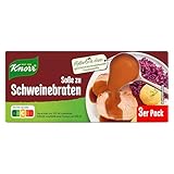 Knorr Soße zu Schweinebraten leckere dunkle Soße ohne geschmacksverstärkende Zusatzstoffe 15x 3er Pack à 78 g