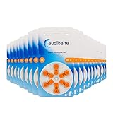 audibene Hörgerätebatterien Typ 13 orange, Batterien für Hörgeräte 120 Stück Vorratspack, Made in Germany, inkl. GRATIS Reinigungstuch, Wireless Approved, quecksilberfrei