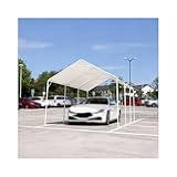 Robuste Carports Mit Metallrahmen, Wetterfeste Außenüberdachung Für Parkplätze, Pickup-Hofgaragen(10x13)