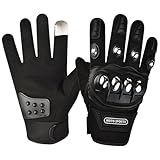 PSFDEWT 1 Paar Stahlknöchelhandschuhe, Anti-Kollision-Motorradhandschuhe, atmungsaktive Leichtgewebesicherheitsschutzbedeckung für Straßenrennen, Radfahren, Klettern