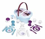 Smoby – Die Eiskönigin Picknick-Korb – Spielset mit Spielzeug-Teeservice (20 Teile), inkl. Teller, Besteck, Becher, für Kinder ab 3 Jahren, blau
