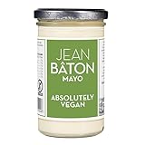 JEAN BÂTON - MAYONNAISE ABSOLUTELY VEGAN | Rein pflanzliche Mayonnaise ohne Ei. Cremige und vegane Mayonnaise ideal für Salate, Sandwiches, Gemüse uvm. Glutenfreie Mayo | Inhalt: 245ml