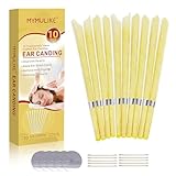 Ohrenkerzen, ohrenkerzen zur reinigung ohrenschmalz,ohrkerzen ear wax removal,ohrenschmalz entferner kerzen,ohrkerzen zur reinigung,bienenwachs 10 Stück mit 5 Schutzscheiben + 10 Wattestäbchen