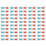 MOLUCKFU 3D Anaglyphenbrille Rot Blau aus Karton 50 Stück Leichte 3D Filme Brille für Spiele und DVDs Tragbar Universell