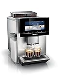 Siemens EQ900 Kaffeevollautomat Espressomaschine, TQ907R03, Zwei Bohnenhalter, BaristaMode, eGrinder, beanIdent System, 6,8' iSelect Display, Home Connect App, Edelstahl