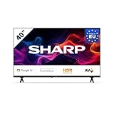 SHARP 40GF2265E - 40 Zoll Fernseher (101 cm) Full HD Google TV - Gaming & Streaming LED Smart TV ohne Rahmen (HDMI ARC, HDR10, Receiver, Bluetooth) - Netflix, Prime, YouTube, Disney+, Apple TV