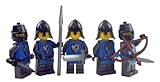 LEGO Ritter Minifiguren 5 Falkenritter Figuren Falcon Knights (Ritter 1), Schwarz