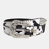 WUFANGBU Gürtel Damen Retro Casual Trend Schnalle Gürtel Für Frauen Männer Punk Niet Gürtel Gepaart Mit Jeans 120Cm Schwarz