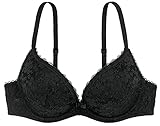 Dorina Damen Sonia Push-Up-BH 2er-Pack – Bügel-BHS mit Geformten Cups, Spitze und Glattem Mikrogewebe für Hebung und Komfort, Schwarz und Weiß