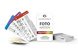Fotokarten Grundlagen Fotografie Spickzettel | Fotografieren Lernen für Anfänger | CheatCards & Checkkarten für Fototasche | Für Digitalkamera, Systemkamera, Spiegelreflexkamera & Bridge-Kamera