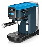 Ariete 1399 Espressomaschine Sky Blue, für Pulver und ESE-Pads, 1300 W, Fassungsvermögen 1,1 l, 15 bar Druck, Filter 1, 2 Tassen und ESE-Pads, Cappuccino, Blau